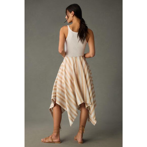 Anthropologie Maeve Asymmetrical Wrap Skirt - New Size 12 - Picture 2 of 5